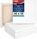 16 x 16 Stretched Canvas 6-Pack - Triple Primed 12oz Cotton