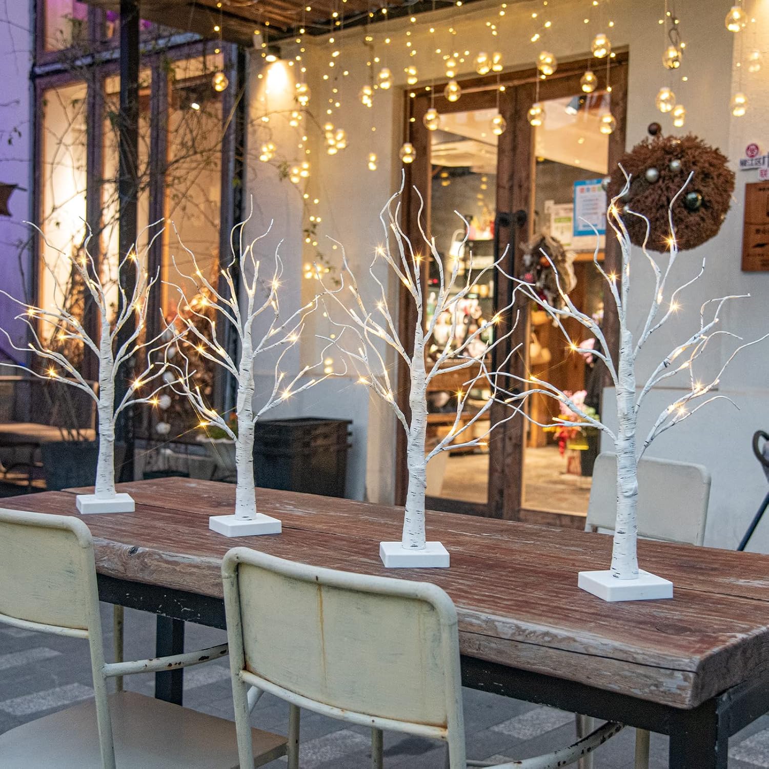 Light Up White Birch Tree Indoor Decor for Christmas & More
