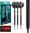 RED DRAGON Razor Edge Black Tungsten Darts - Precision Grip