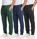 Men's Tech Mesh Jogger Sweatpants 3 Pack - Quick Dry Active Fit