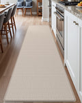 DEXI Kitchen Floor Mats Cushioned Anti Fatigue Runner - 23x86 Beige