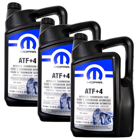 Mopar Automatic Transmission Fluid ATF+4 - 5 Liter 3 Pack