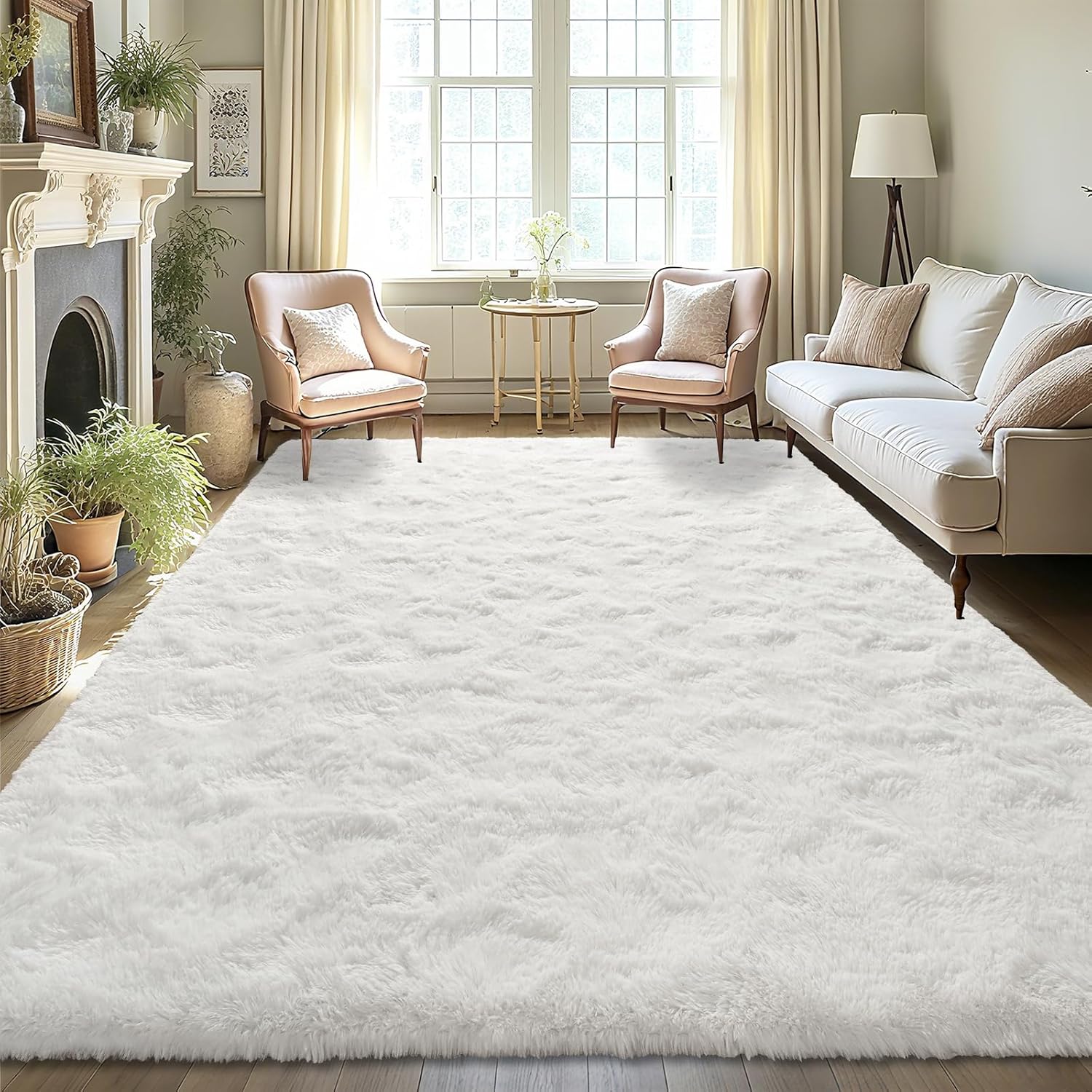 LOCHAS Ultra Soft Indoor Modern Area Rugs for Cozy Living Rooms