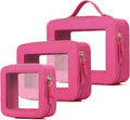 Pinkmik Clear Makeup Bag Waterproof Travel Case - TSA Friendly