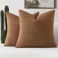 Boucle Decorative Throw Pillow Covers 26x26 Pack of 2 - Soft Textured