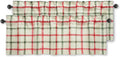 DriftAway Linen Textured Curtain Valances 52x18 2-Pack - Semi Sheer