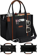 Womens Canvas Tote Bag Purse with Zipper - Smart Organized Carry