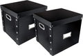 Snap-N-Store Vinyl Record Storage Box 12 in - 2 Pack - Holds 150
