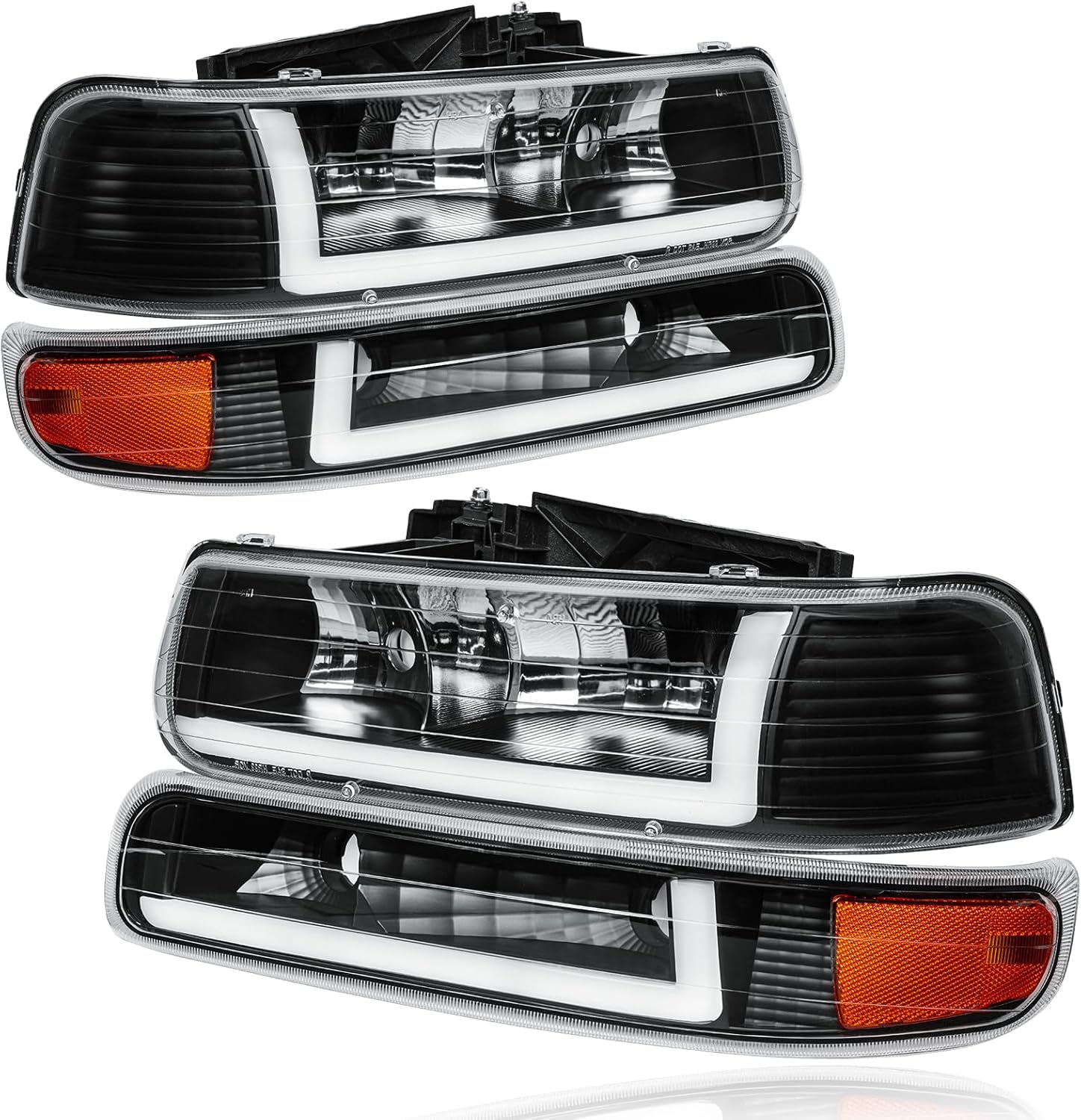 LED DRL Headlights Assembly for 1999-2006 Chevy Models