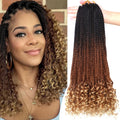 7 Packs 18 in Boho Goddess Box Braids Crochet Hair - Prelooped Pack