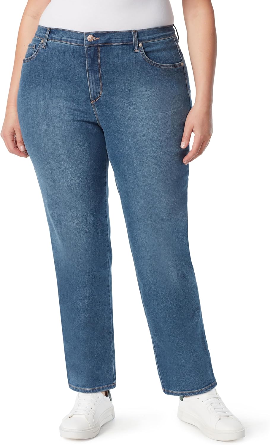 Gloria Vanderbilt Womens Amanda Classic High Rise Tapered Jean