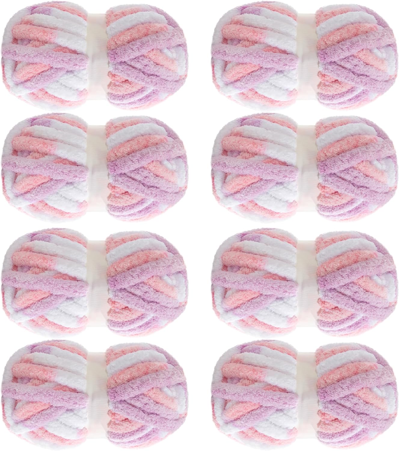 MABOZOO Tie Dye Chunky Yarn for Crocheting - Jumbo Chenille