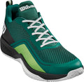 Mens Rush Pro Lite Tennis Shoes Evergreen/Black/White - Generous Fit