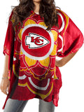NFL Sheer Caftan With Flower Design - Versatile Game Day Coverup