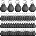 JOJOCY 50 PCS ID 125KHz RFID Writable T5577 Key Fob Tags