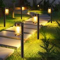 Solar Pathway Lights Outdoor 10 Pack - Warm Glass LED Path Lights
