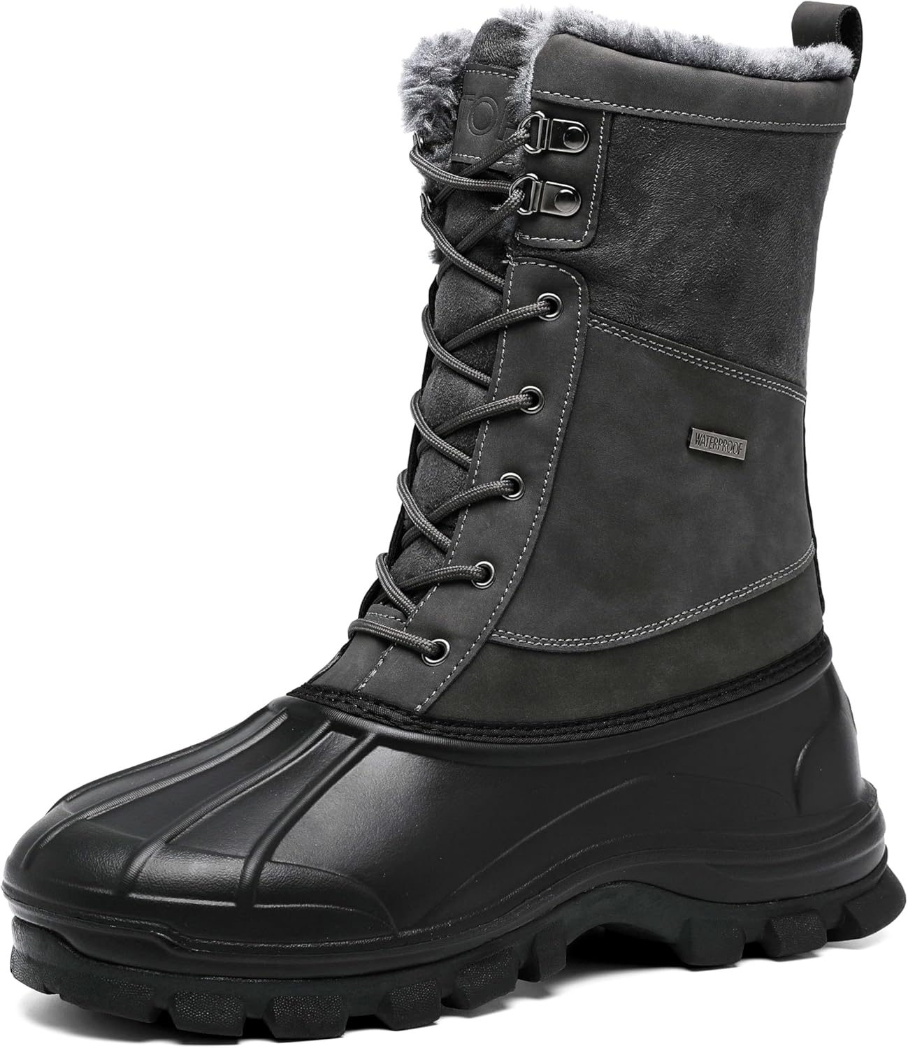 GoodValue Mens Waterproof Snow Winter Duck Boots for Outdoors