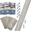 Palisade 23.2 in x 11.1 in Interlocking Vinyl Tile Shower Surround