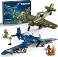 WW2 Military Plane Building Sets Compatible with Lego - Dual Fighter