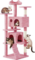 Multi-Level Cat Tree Stand House with Condos and Scratching Posts