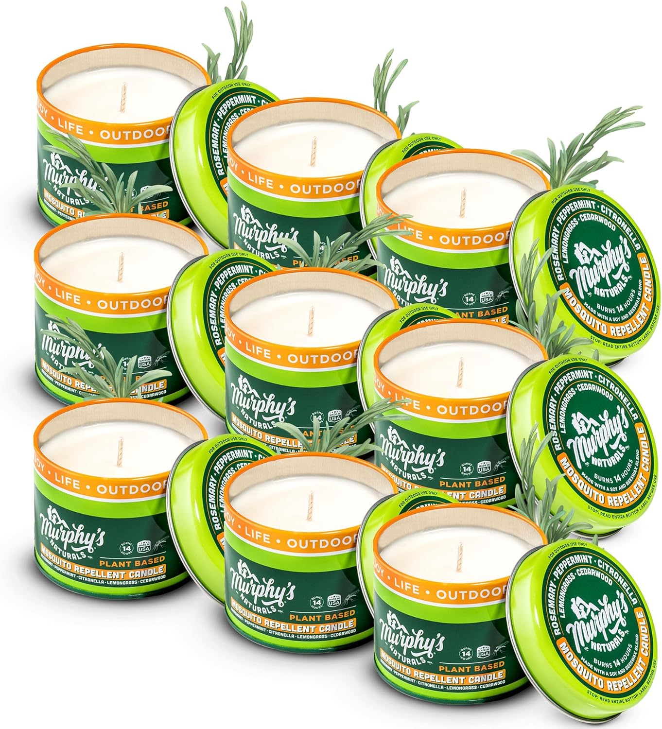 Murphy's Naturals Mini Mosquito Bug Repellent Candles for Outdoor