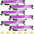 42W 6 Pack LED Black Light Bar - Bright UV for Glow Parties