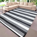 Plastic Straw Rug 6ftx9ft Outdoor Waterproof Patio Mat - Foldable