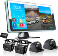 4CH Dash Cam Backup Camera with 9.36in Quad Split Touch Screen - 4 AHD