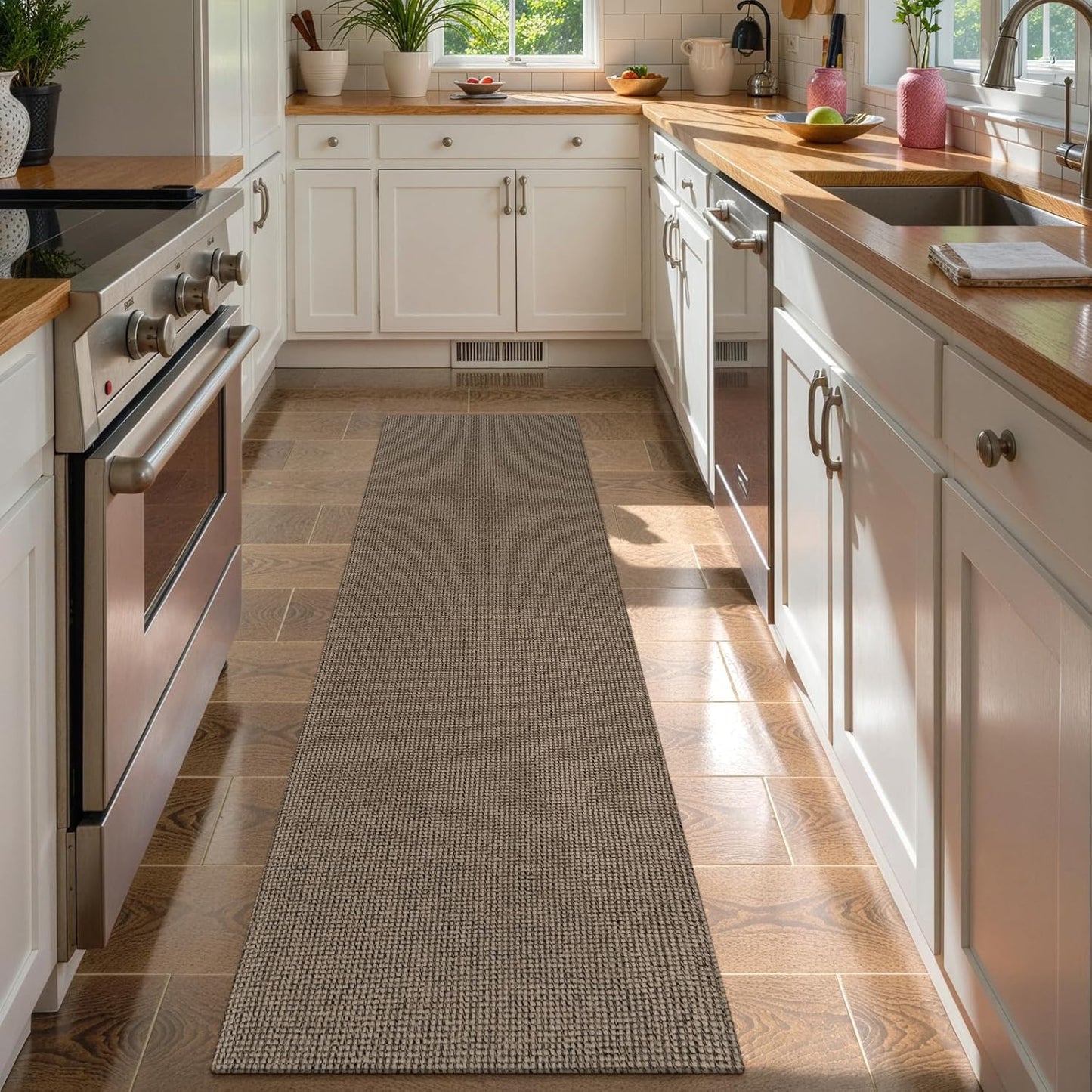 Uphome Long Hallway Runner Rug - Washable Boho Kitchen Rug