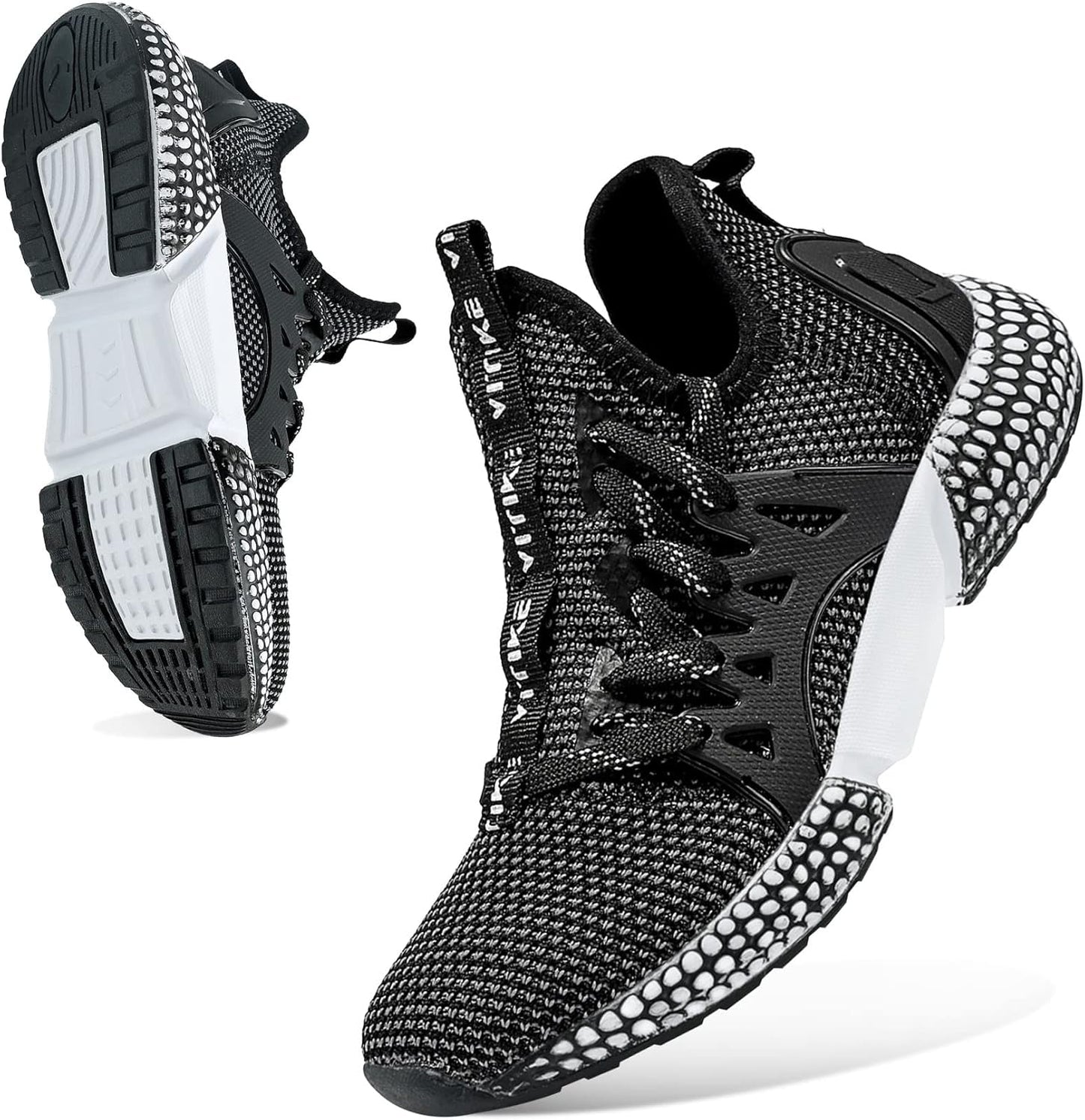 WETIKE Boy's Shoes Lightweight Slip-On Running Sneakers for Kids