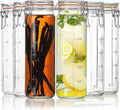 20 oz Glass Jars with Airtight Lids for Vanilla Extract - 6 Pack