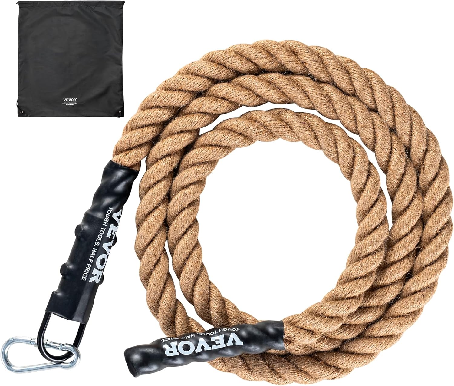VEVOR Gym Climbing Rope - Durable 1.5 Inch Fitness Training Tool