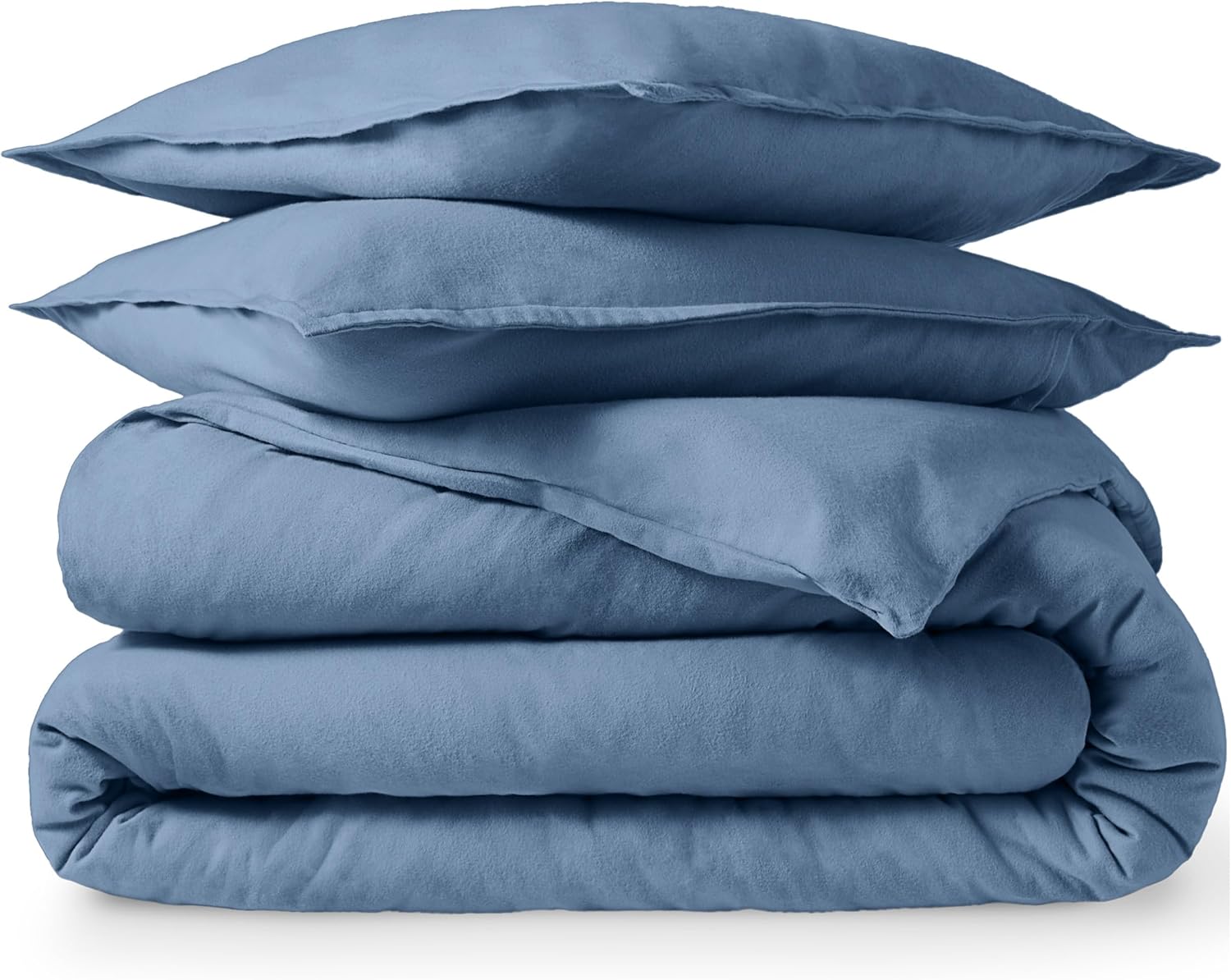 Bare Home Flannel Duvet Cover Set - Queen - Soft Cotton Comfort