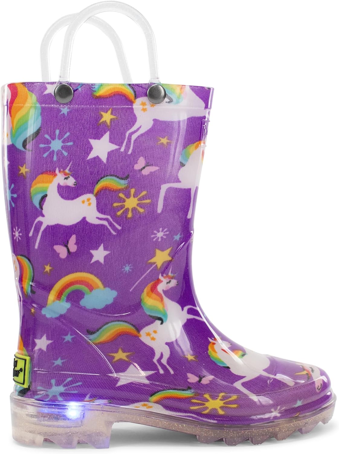 Western Chief Kids Waterproof Light Up Rain Boots for Fun Play