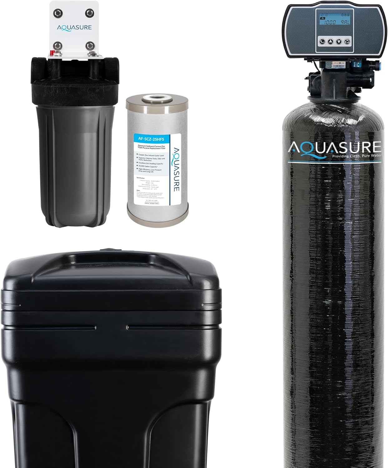 Aquasure Harmony Series Whole House Water Softener for 1-2 Baths