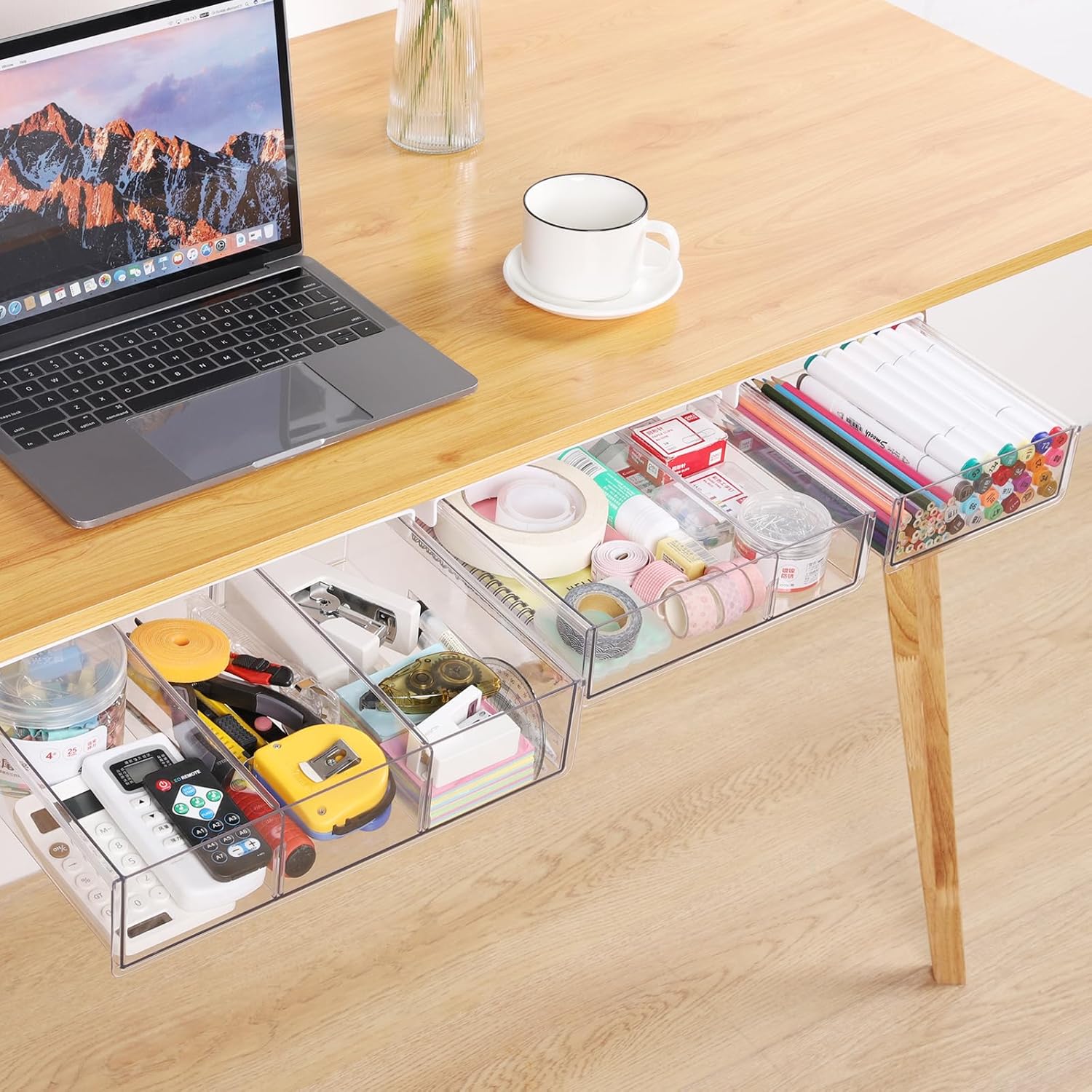 OTraki Under Desk Storage Drawers - Organize Efficiently
