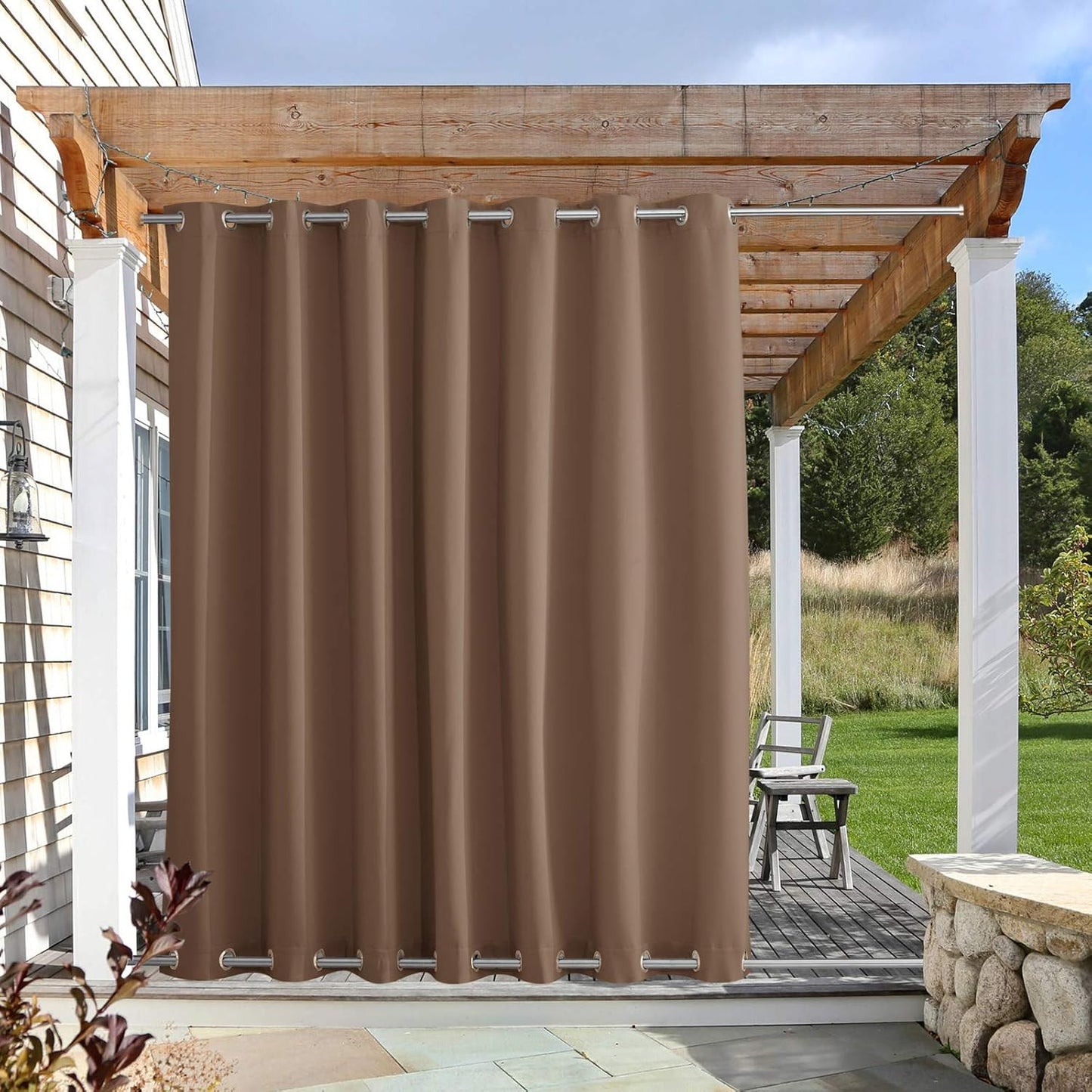 NICETOWN Outdoor Divider Curtain Waterproof for Patio Use