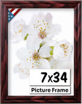 Cherry 7x34 Picture Frame.75 in Wide - Classic Cherry Finish