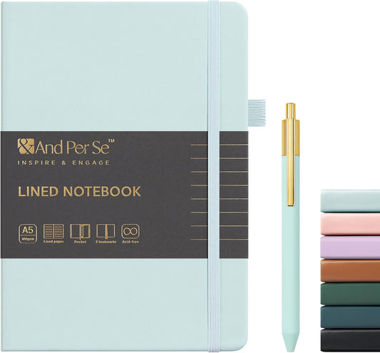 Premium Leather Journal Set with Pen - Elegant Writing Essential