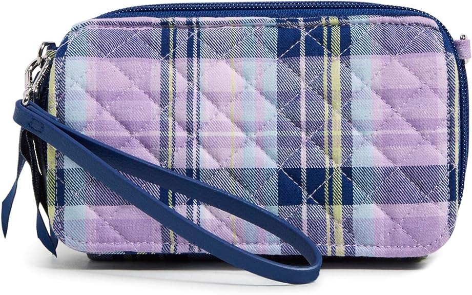 Vera Bradley Cotton All in One Crossbody Purse with RFID Protection