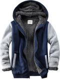 Men's Sherpa Lined Zip Hoodie Jacket - Heavyweight Warm Layer