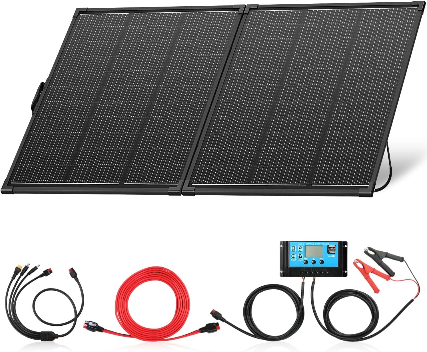 Portable 200W Solar Kit - High Efficiency & Waterproof - Perfect for RV/Camping