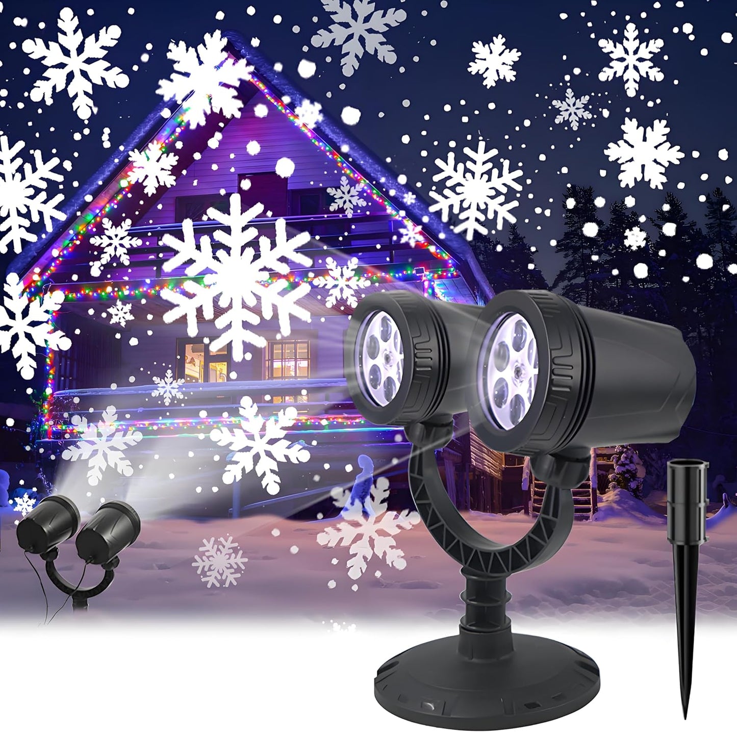 Snowflake Projector - Magical Outdoor Decor