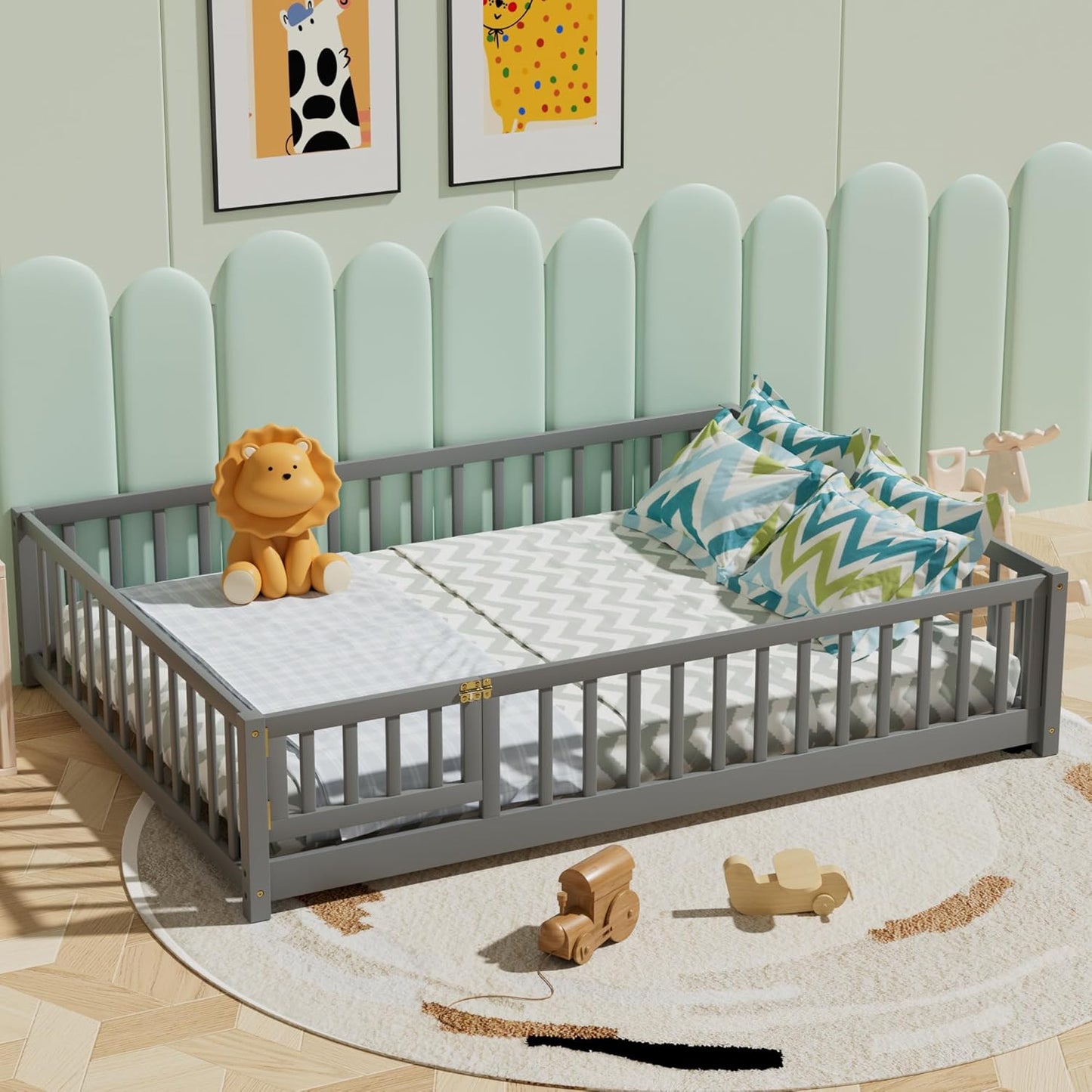 i-POOK Full Floor Bed for Children: Safe & Fun Design