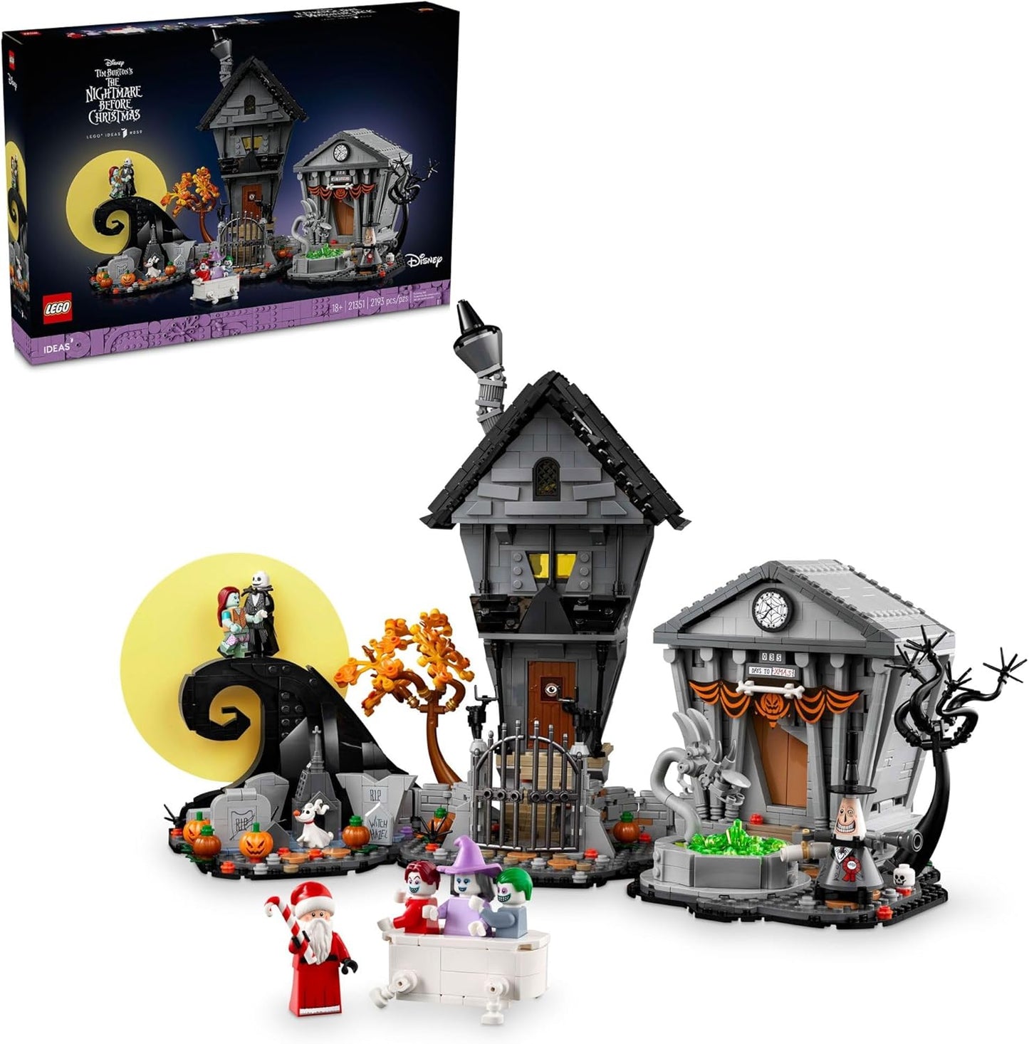 LEGO Disney Tim Burton's The Nightmare Before Christmas Decor Set
