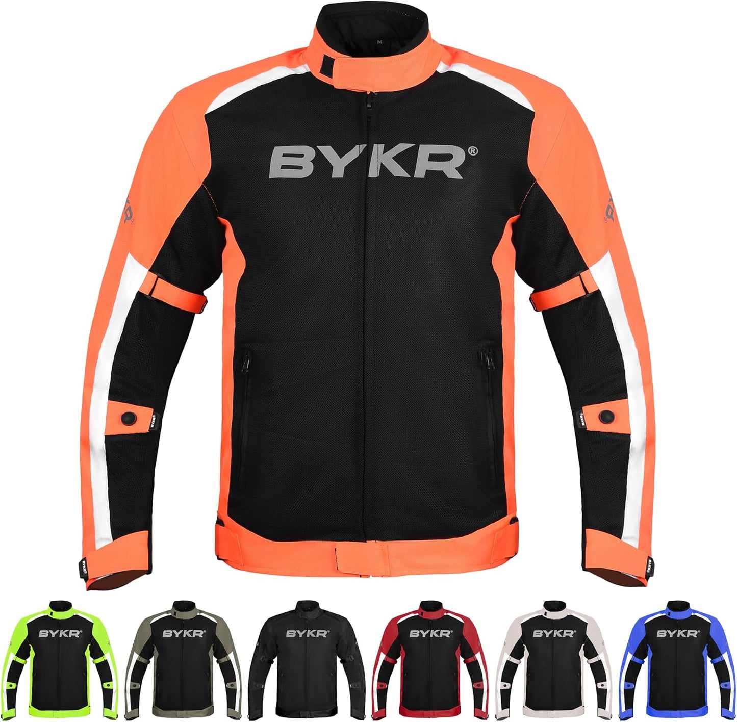 BYKR Mesh Motorcycle Jacket for Men - Breathable Riding Gear