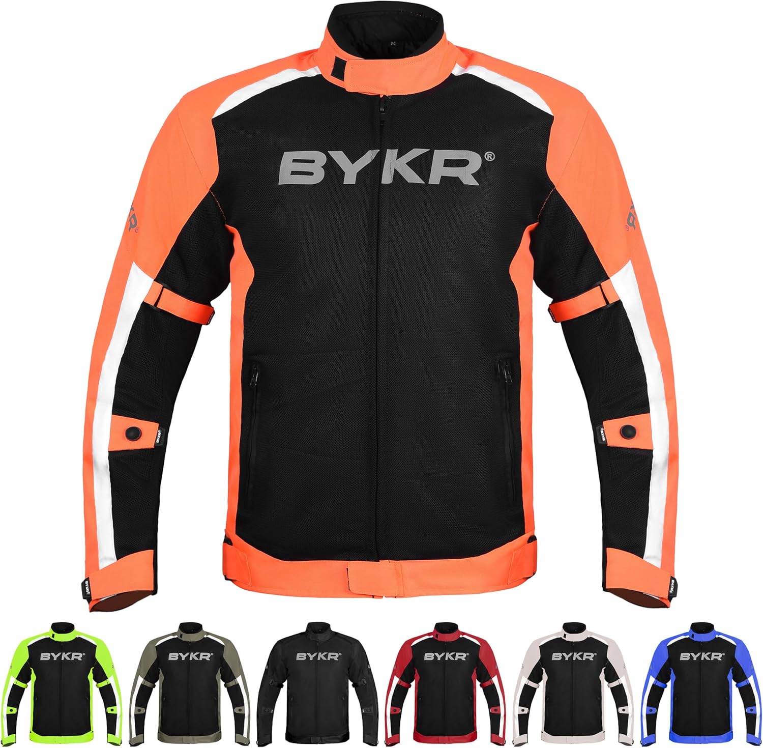 BYKR Mesh Motorcycle Jacket for Men - Breathable Riding Gear