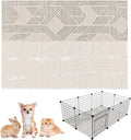 Bunny Floor Mat 55 x 78.7in Pet Cage Liner - Soft Washable Play Rug