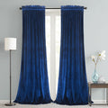 Roslynwood Velvet Curtains 2 Panels Set - Thermal Insulated Drapes