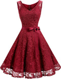 Dressystar Floral Lace Bridesmaid Party Dress for Women